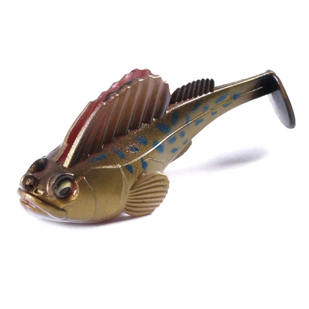 Новое поступление 7 см 14 г Megabass темное спальное место мягкое тело Swimbait глубокий бег весло хвост Swimbait Прямая поставка