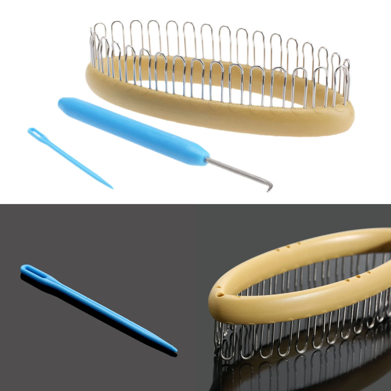 3 вещи/1 комплект Вязание жгутовых полосок + крючок иглы для изготовления носков