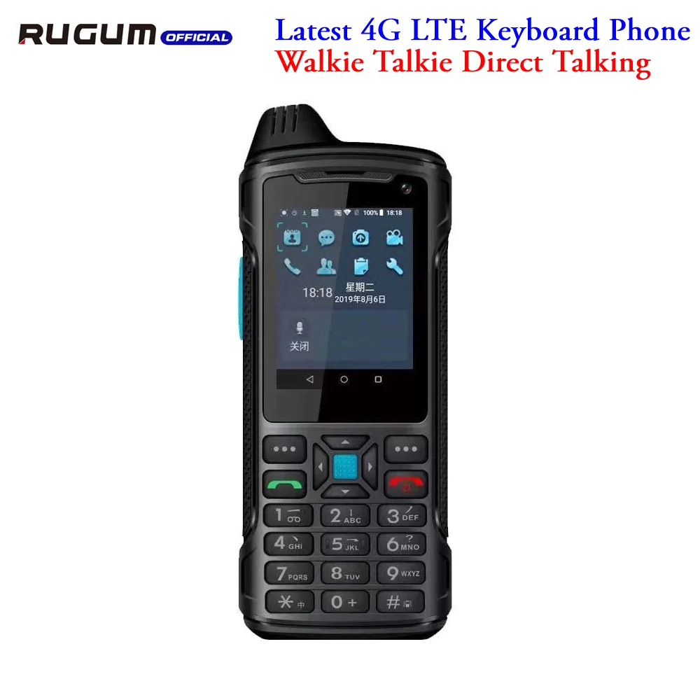 4G Lte смартфон с клавиатурой Android 8 1 Rugum W9 прямая рация IP67 водонепроницаемый прочный