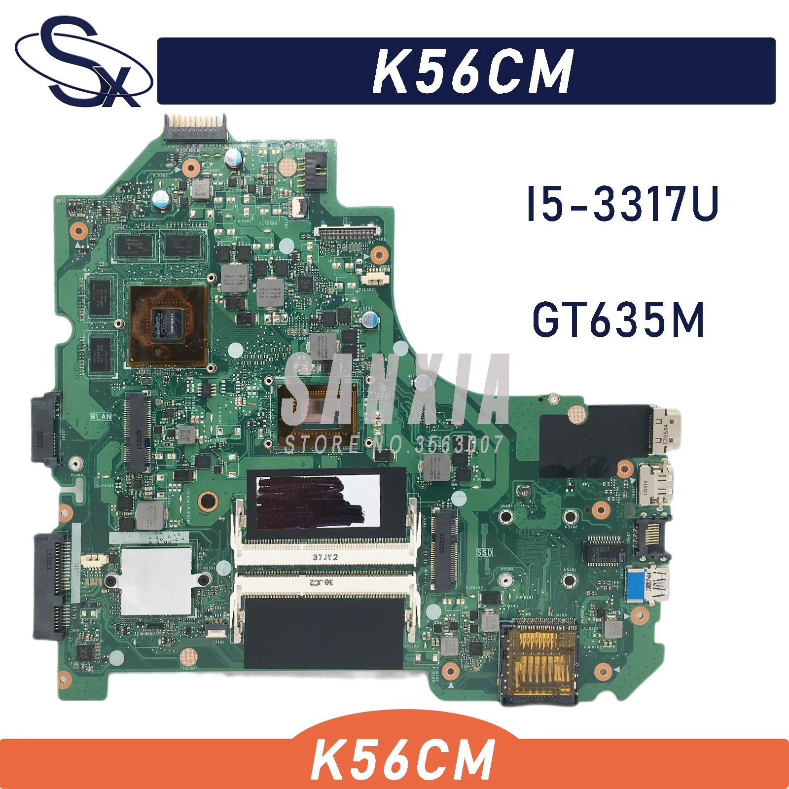 

Оригинальная материнская плата для ноутбука ASUS K56CM K56CB K56C S550CB S550CM S550C, новый тест GT635M