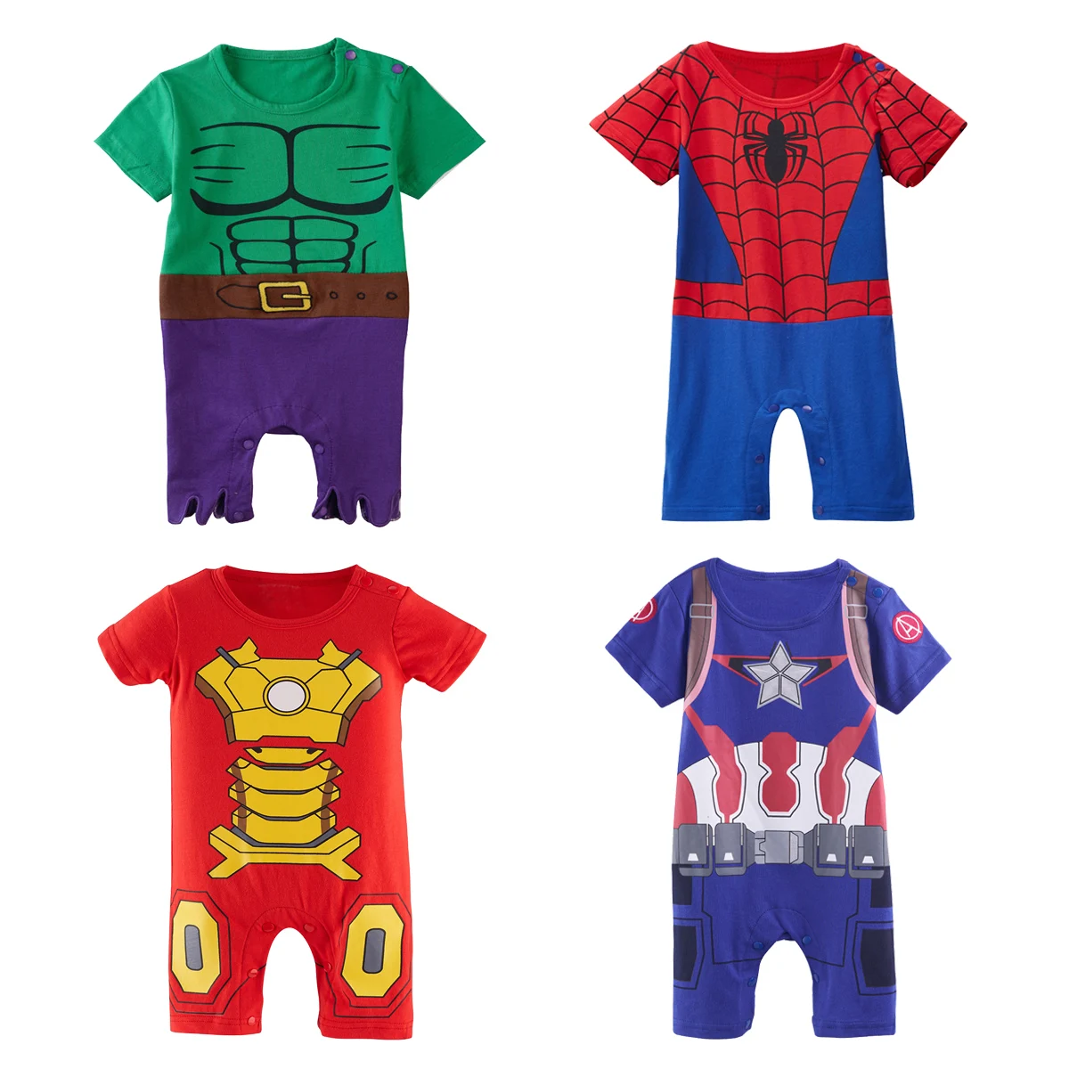 Детский комбинезон для новорожденных одежда мальчиков костюм малышей хлопковый