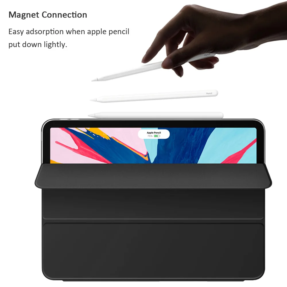 Ультратонкий Магнитный чехол книжка для iPad Pro 2018 9 дюйма с поддержкой