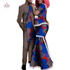 Африканская одежда для влюбленных пар, мужской базин, роскошные костюмы, женский официальный наряд, Анкара, принт Дашики, костюм для вечерние WYQ702