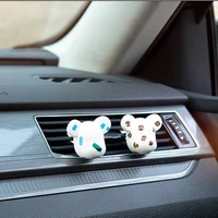 creative bear head car ornaments car vents perfume clip air freshener automobile interior fragrance decoration