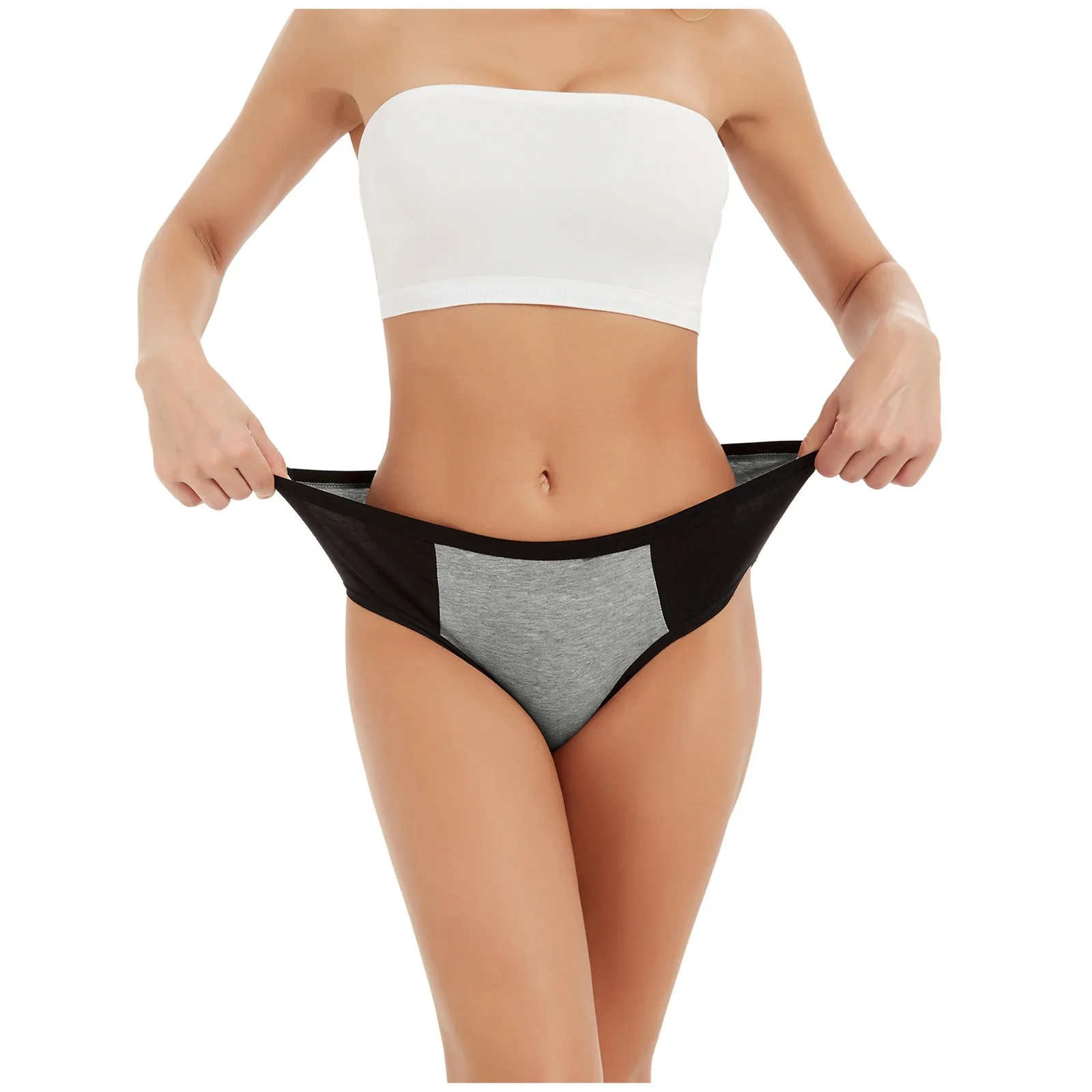 Трусики Женские однотонные в стиле пэчворк пикантное нижнее белье бикини