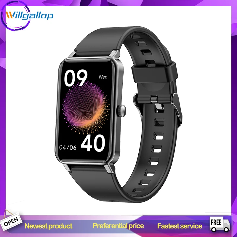 

Willgallop ZX18 SmartWatch 1,57 дюймов сенсорный экран Экран монитор сердечного ритма во время сна Для женщин менструальная чаша напоминание Фитнес брас...