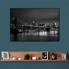 Современные черно-белые плакаты с изображением пейзажа Нью-Йорка Манхэттена, картины на холсте, настенные картины, настенные картины для гостиной, Художественная печать