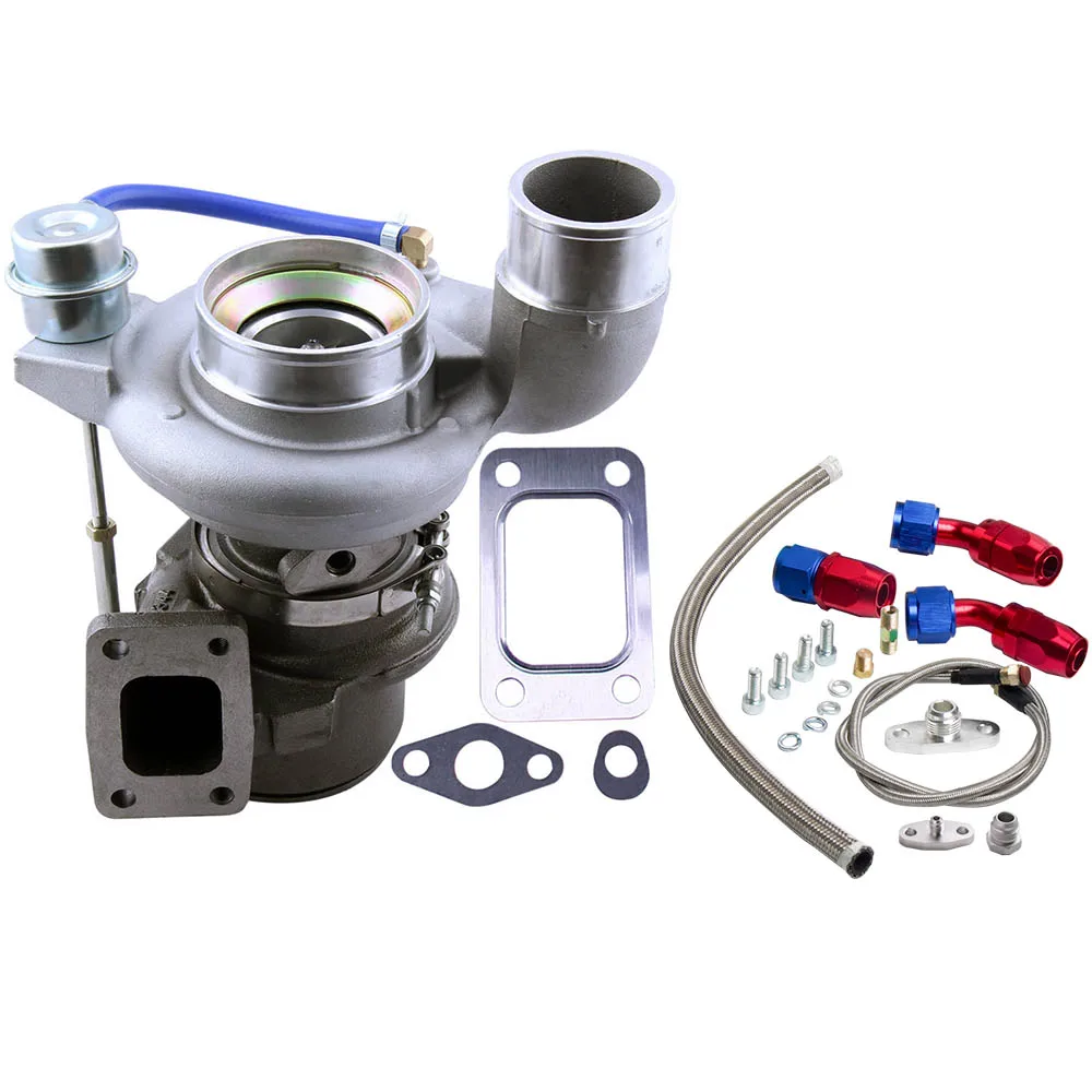 

Турбокомпрессор Maxpeedingrods подходит для Dodge Ram 2500/3500 Cummins 6BT 5,9 HY35W Турбокомпрессор + дренажная линия подачи масла