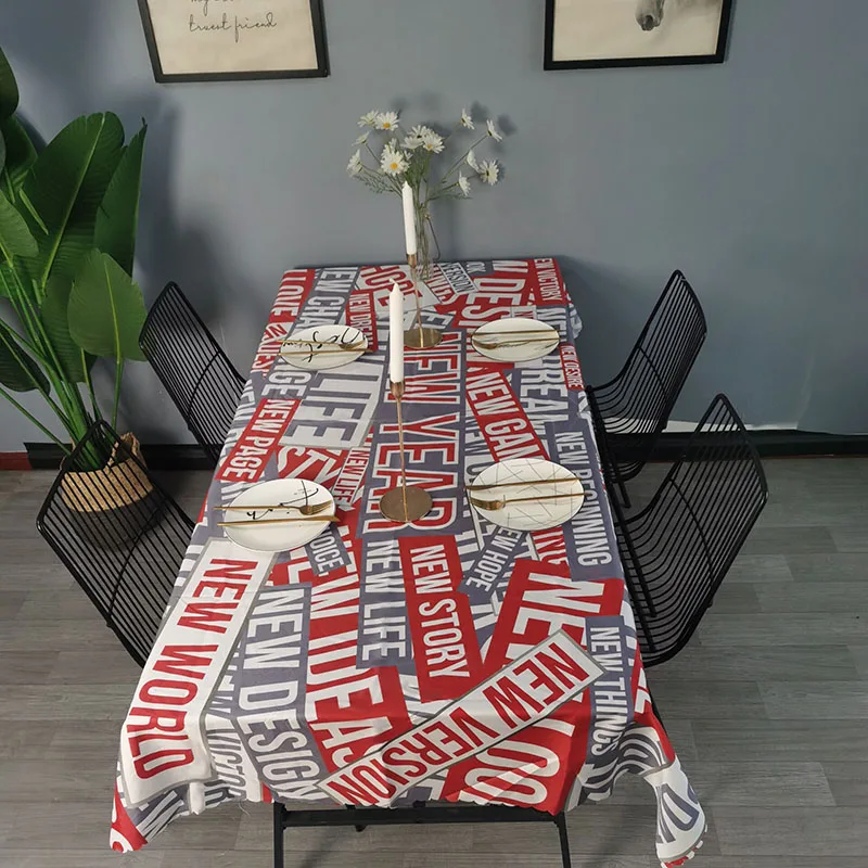Модная Водонепроницаемая скатерть прямоугольный столик для отеля и пикника