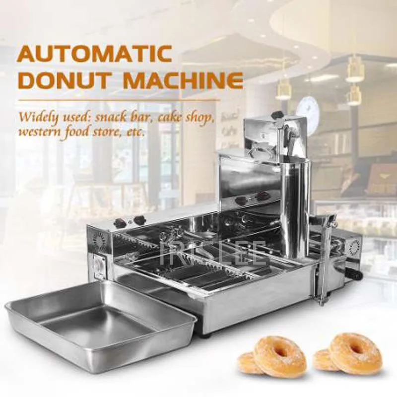 

CommercialElectric 4Rows MiniDonut MachineAutomatic Doughnut Donut Maker Circle DonutFryer Machine
