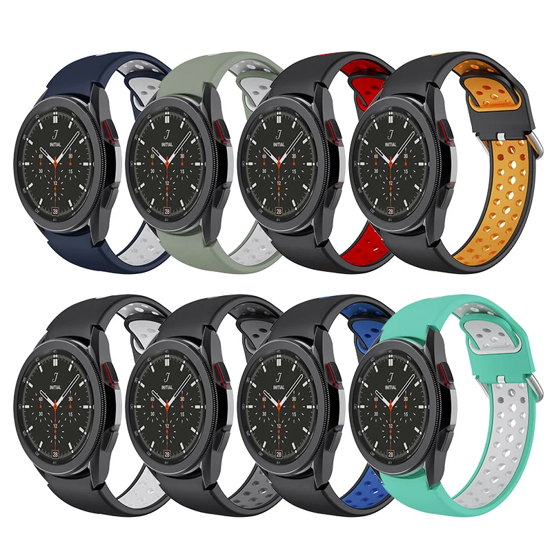 Band for Samsung Galaxy Watch 4 Strap Classic 46mm 44mm Silicone Band for Watch 5 45mm pro Strap for Galaxy Watch 4/5 40/42mm