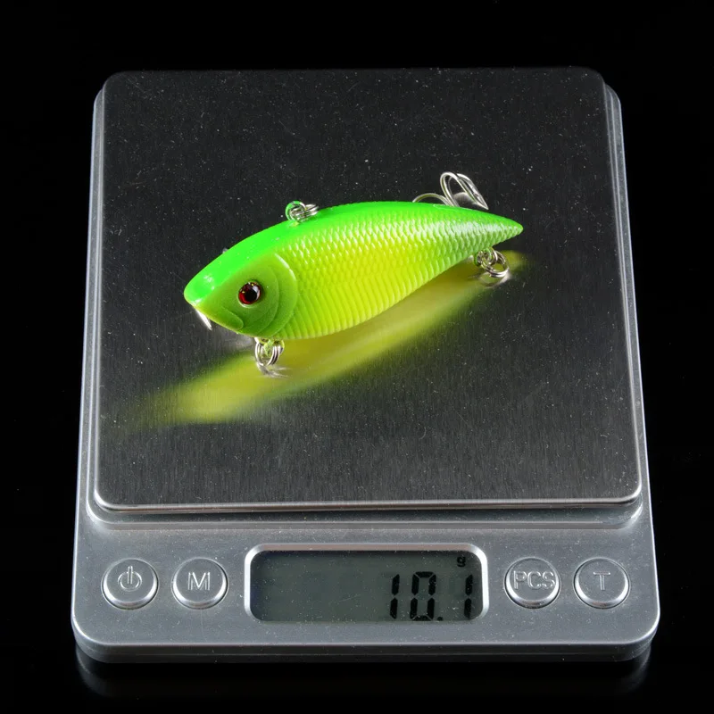 

1pcs VIB Fishing Lures Hard Wobblers 7.1cm 11G Artificial Plastic Bait with 6# Treble Hooks Trembling Full Swimming Layer lure
