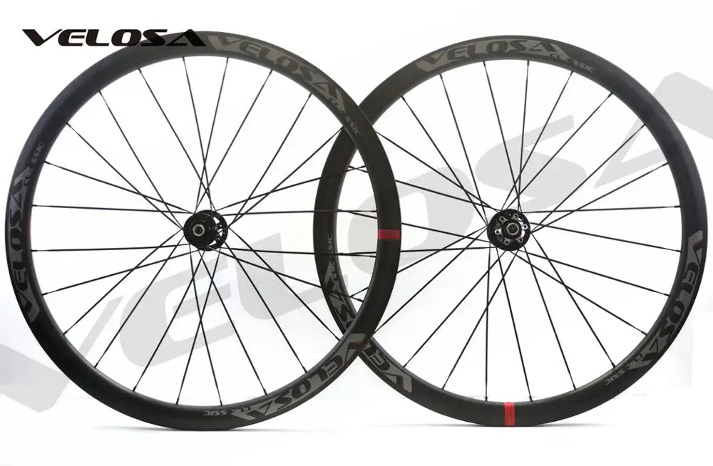 Дорожные дисковые тормоза Velosa CX35 карбоновые колеса клинкер/трубчатый 700C