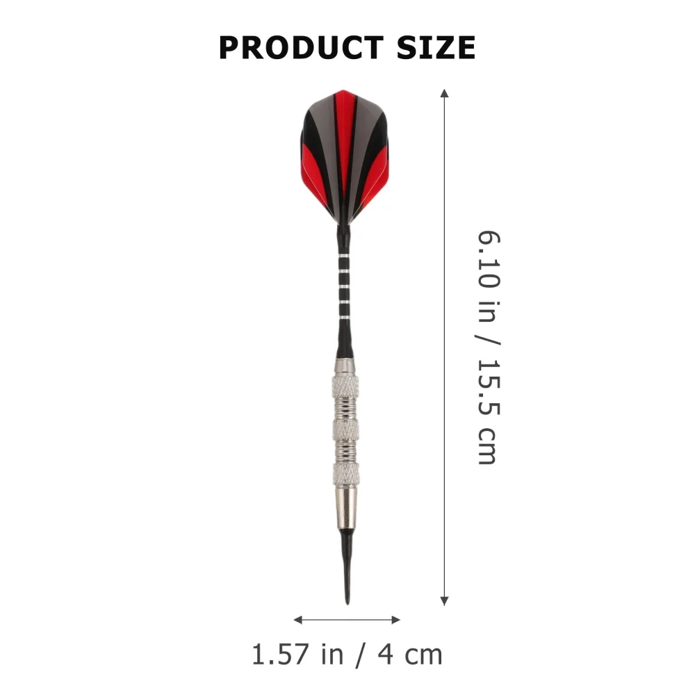 

12pcs Professional Dart Set 6pcs Aluminum Shafts 100pcs Dart Tips 30pcs Flights