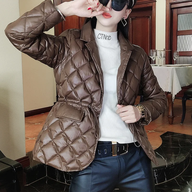 

2021New Women Spring Autumn Casual Jackets Lady Cotton Padded Stand-up Collar Coat Female Chic Short Warm Thick Outerwear M133