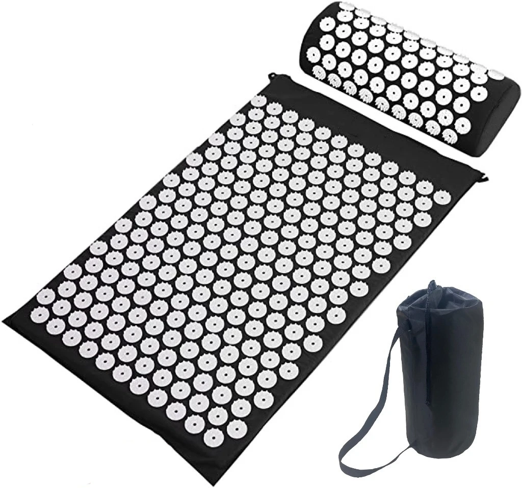 

Massager Cushion 68*42cm Massage Yoga Mat Acupressure Relieve Stress Back Body Pain Spike Mat Acupuncture Yoga Mat with Cushion
