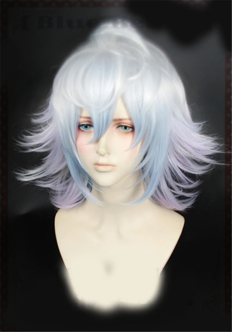 1pcs Anime Frand/Grand Order FGO Heat Resistant Synthetic Merlin Wig Cosplay Costume Party Decor Prop for Men Boy |