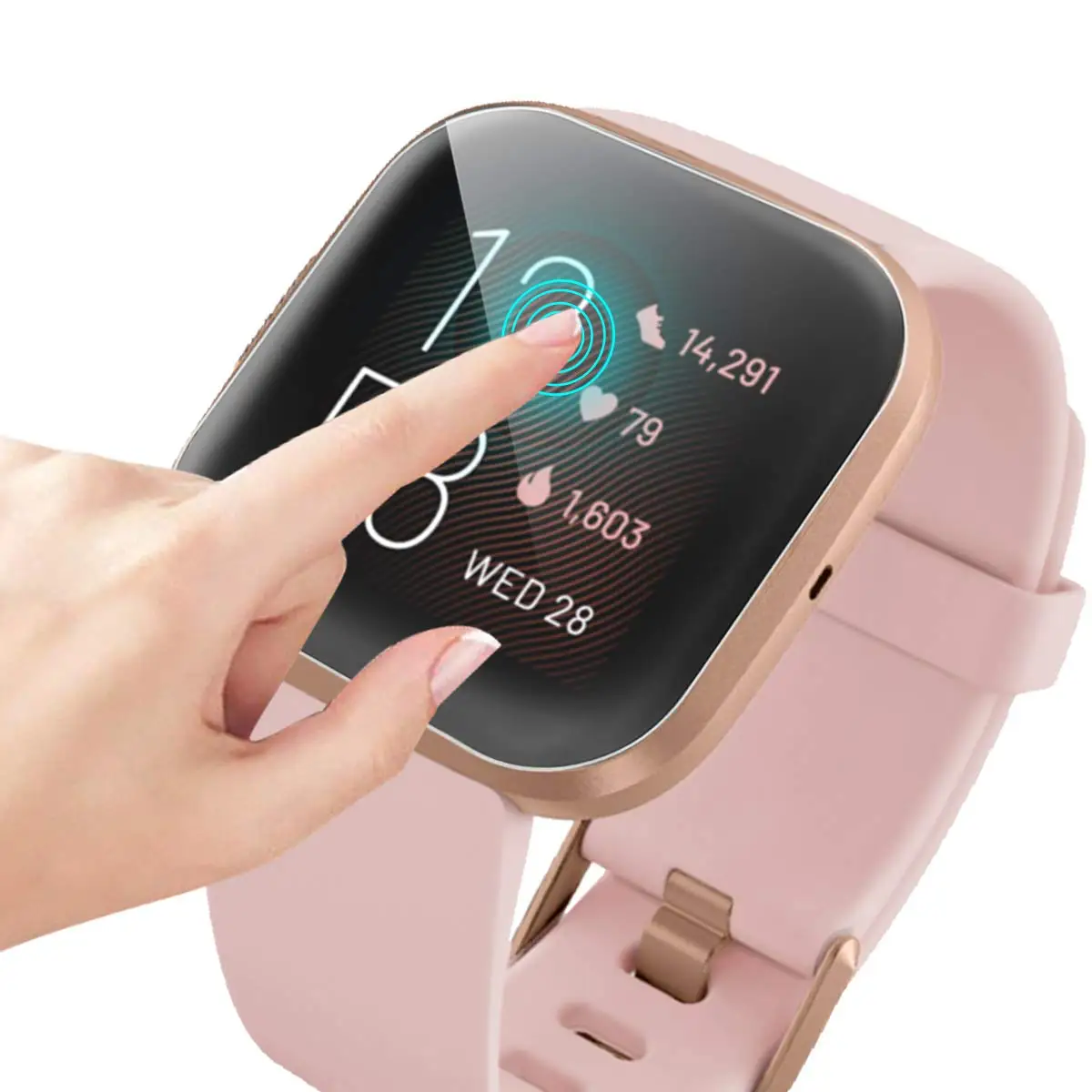 Мягкая термополиуретановая Защитная пленка для Fitbit Versa 2 3 гибкая с максимальным