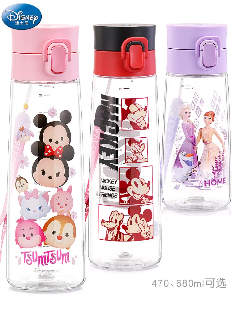 

Детские стаканы для воды Disney, пластиковые летние чашки для питья для мальчиков и девочек, портативные Детские стаканы