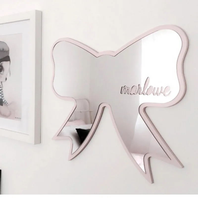 Нордическое детское декоративное зеркало с мультяшным рисунком детская комната