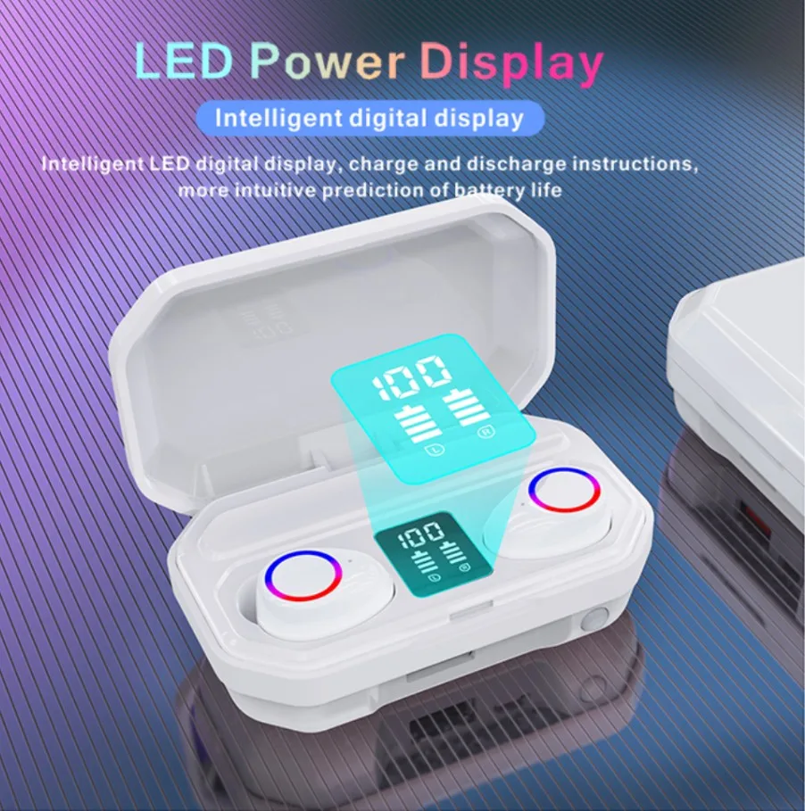 

TWS5.0Bluetooth Headphones3500mAh WirelessCharging Box Headset9D Stereo Sports Waterproof Headphones With Micropho Mobile phone