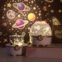 starry sky ocean projector night light 8 rotate projections usb music night lamp kids birthday xmas gift bedroom home decoration