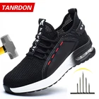 Мужская Рабочая защитная обувь, рабочие кроссовки с защитой от проколов, Мужская неразрушаемая рабочая обувь, мужские ботинки, легкая мужская обувь, защитные ботинки