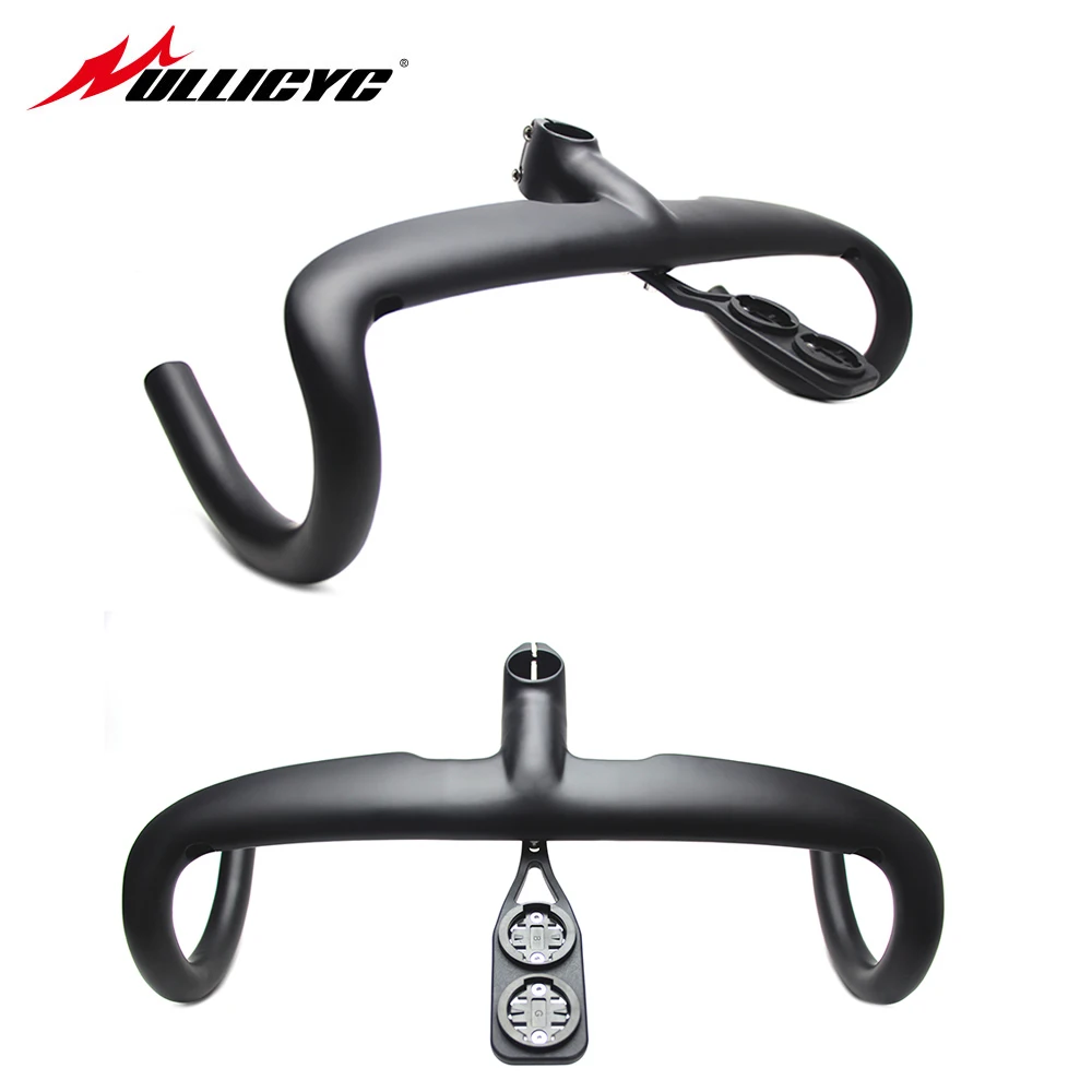 2019 новый черный полностью углеродный Интегрированный руль для дорожного