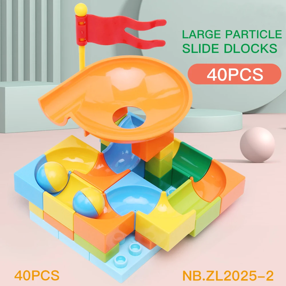 40 шт. Детский конструктор Marble Race Run|Блочные конструкторы| |