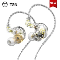 trn st2 hifi earphones 1ba1dd hybrid technology bass earbuds in ear monitor headphones sport noise cancelling headset