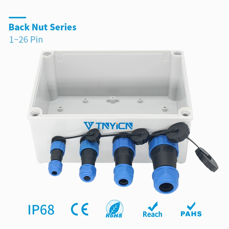 Водонепроницаемый коннектор задняя гайка кабель IP68 штекер гнездо SP/SD/13/16/20/28