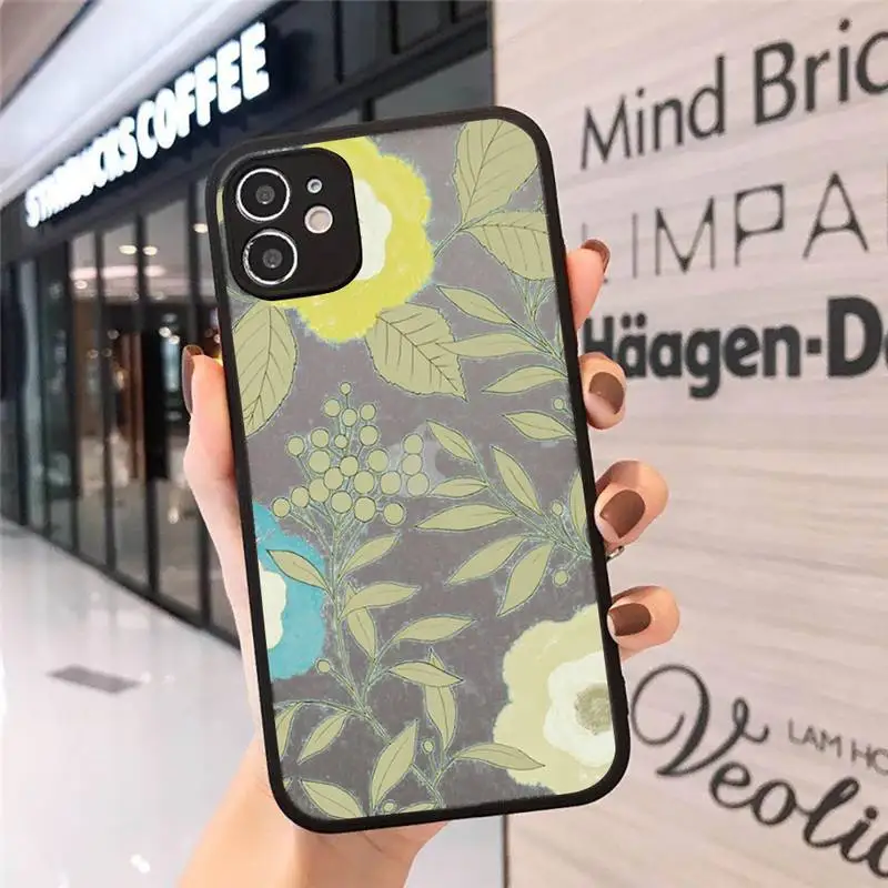 

Vintage painting pattern painting Phone Cases matte transparent For iphone 7 8 11 12 plus mini x xs xr pro max cover
