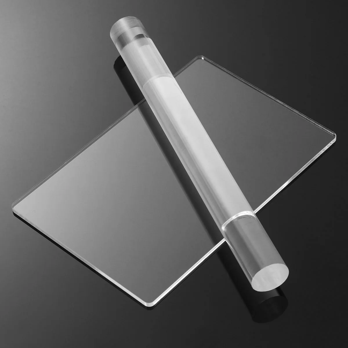 ULTNICE 2 шт. акриловые ролик для глины с акрилового листа опорная плита Эфирное