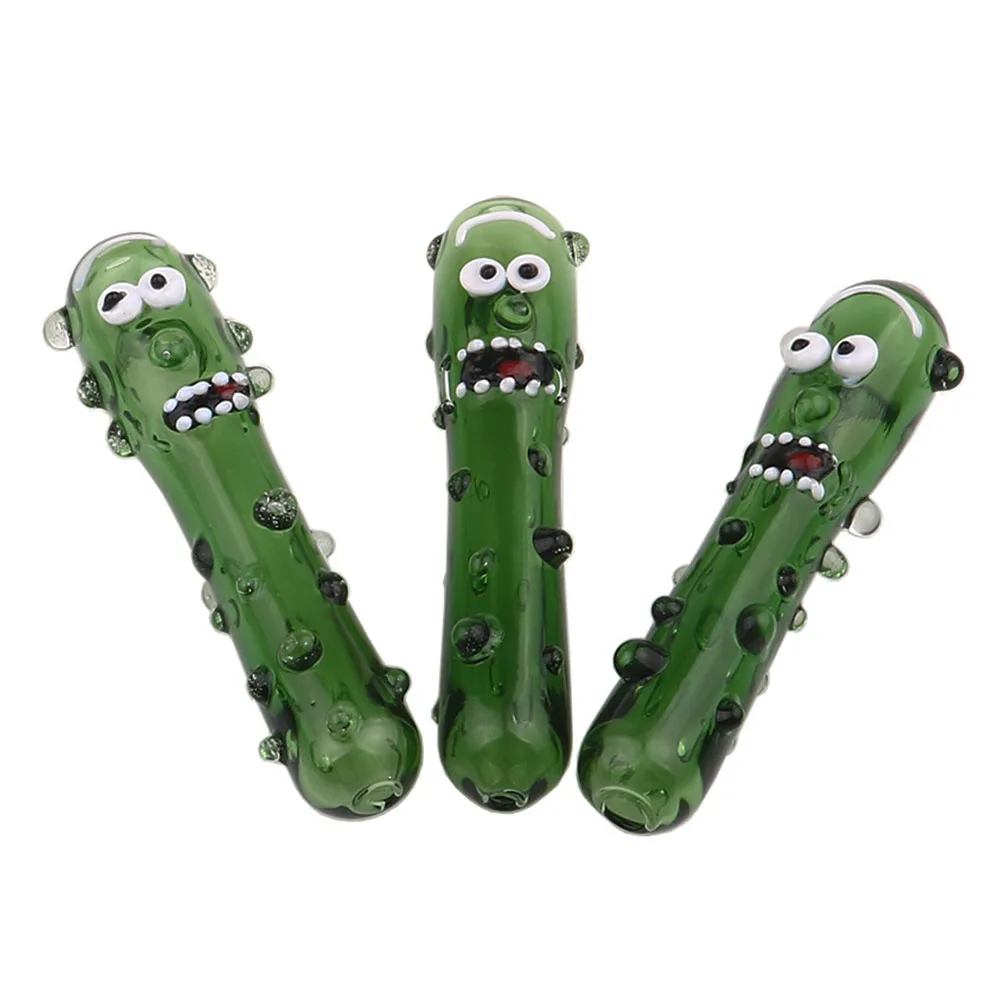 

Cucumber Shape Design Glasses Pipe Party Funny Smoking Filter Borosilicate Toy