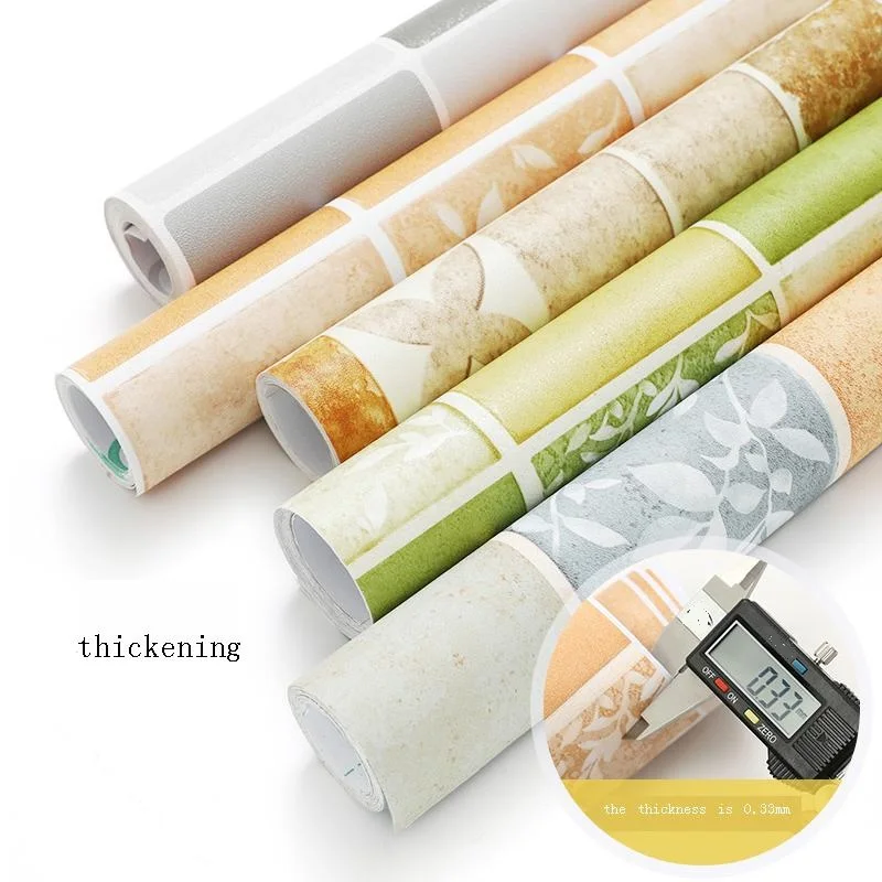 

Self Adhesive Sticker Tapety Parede Wall Paper Home Decor Papier Peint Waterproof Oil Proof Papel De Pared Kitchen Wallpaper