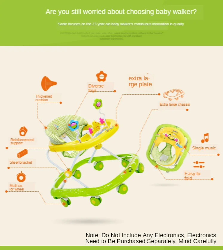 

2020 Baby Walker Anti-rollover Multi-function Foldable with Baby Walker Boy Girl Baby Walker Walker Kids Walker Baby Walkers