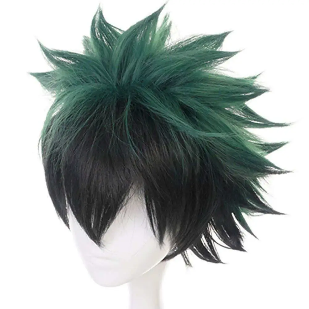 Короткая футболка с героями из японского аниме Косплэй парики Izuku Midoriya Парик Мой
