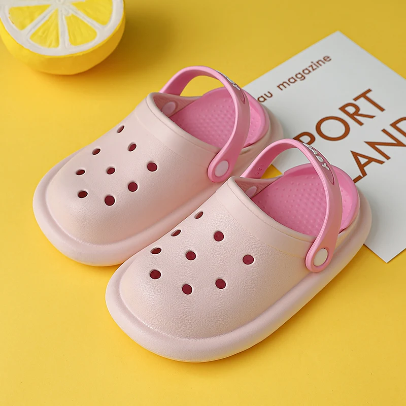 

Детские шлепанцы для мальчиков и девочек, симпатичная летняя обувь для малышей, домашние тапочки, пляжные тапочки для плавания