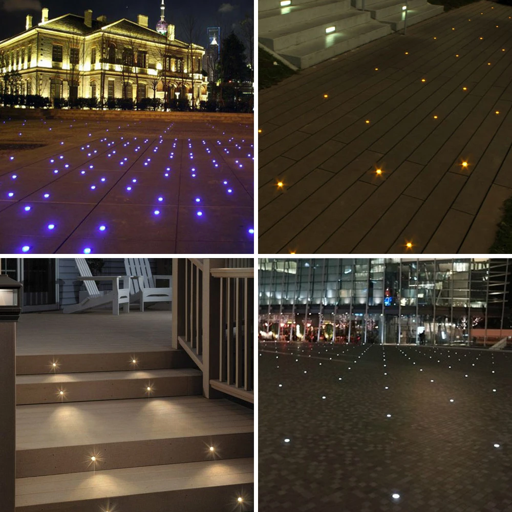 Подземный светильник 1 Вт мини-подземный DC12V водонепроницаемый IP67 лестничная