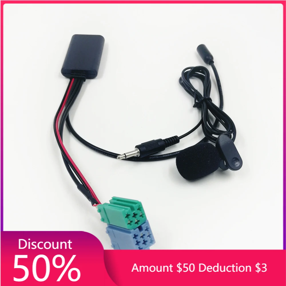 

Biurlink автомобильный стерео Bluetooth 5,0 аудио музыкальный адаптер для телефонных звонков свободные руки AUX-IN ISO 6Pin для Renault радио обновленный спис...