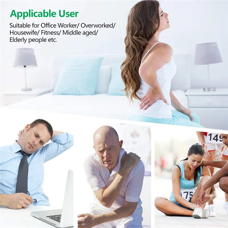 

Smart TENS Electronic Pulse Massager With 2 channel Touch Screen 12 mode Mini body massager for Physical Therapy