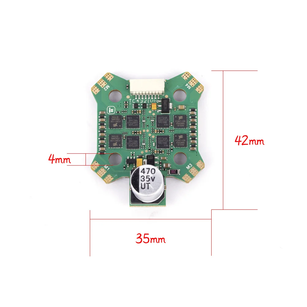 20x20 мм IFlight BLITZ Mini F7 Stack MPU6000 F722 Контроллер полета E55 BLHELI32 55A 4 в 1 ESC 2-6S для FPV дронов |