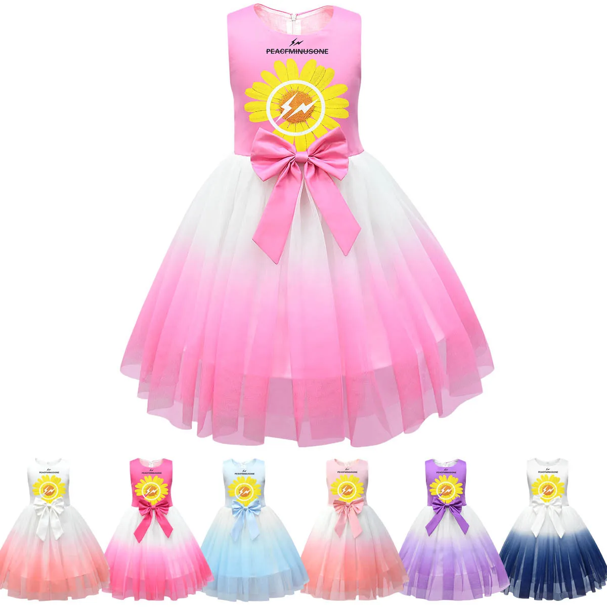 

Girls Summer Wedding Birthday Dress Cartoon Fancy Gauze Tutu Dress Lovely Cartoon Cosplay Costumes Girl Party Princess Dress