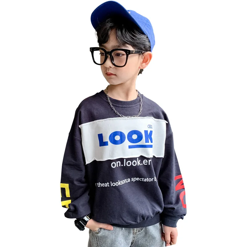 

2021 Scoop Spring Autumn Boys Sweatshirts Coat KidsOutwear Teenager Tops Children Clothing Cotton Formal Long Sleeve High Quali