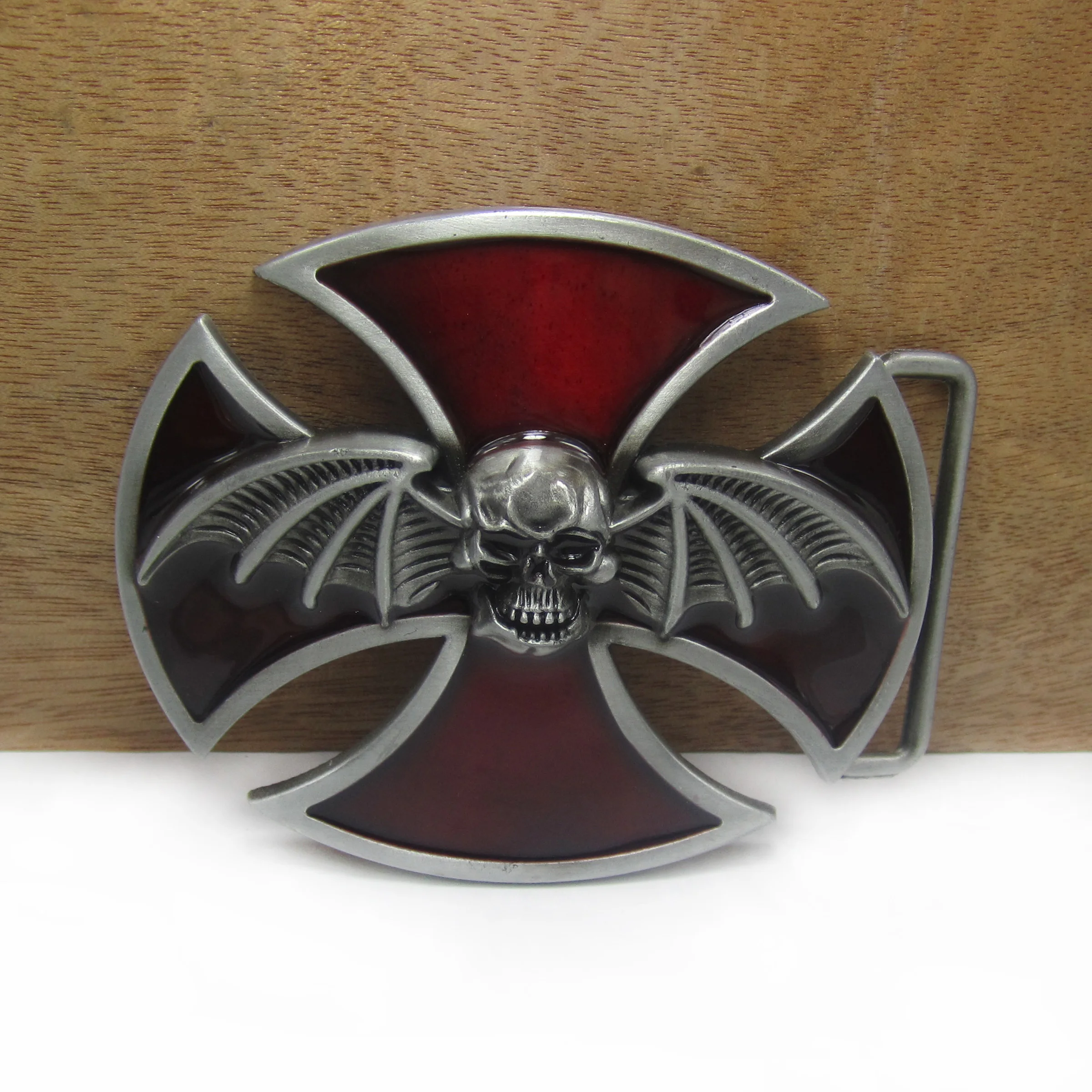 BuckleClub Оптовая Продажа цинковый сплав Крест Ремень Пряжка череп ремень пряжка FP