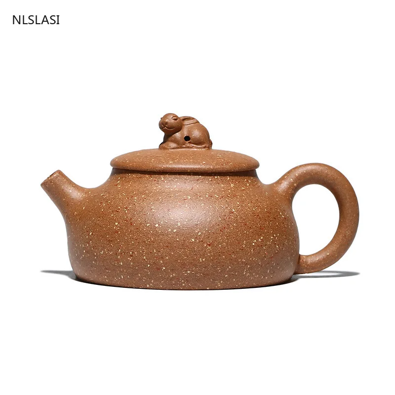 

Yixing tea pot Purple Clay Stone scoop Teapots beauty filter kettle Raw ore Handmade Boutique Tea set Authentic gifts 150ml