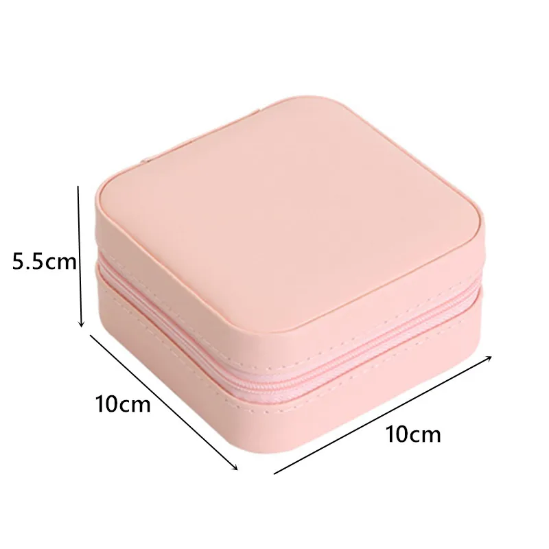 Однослойный органайзер для ювелирных изделий портативный на молнии серег колец