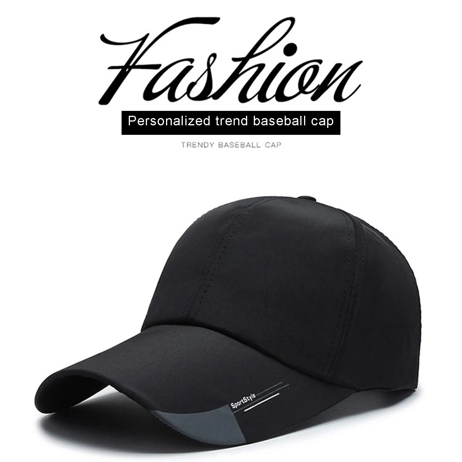 

Men Women Baseball Cap, Letter Print Dad Hat Adjustable Low Profile Street Hip Hop Trucker Cap New Style 2021