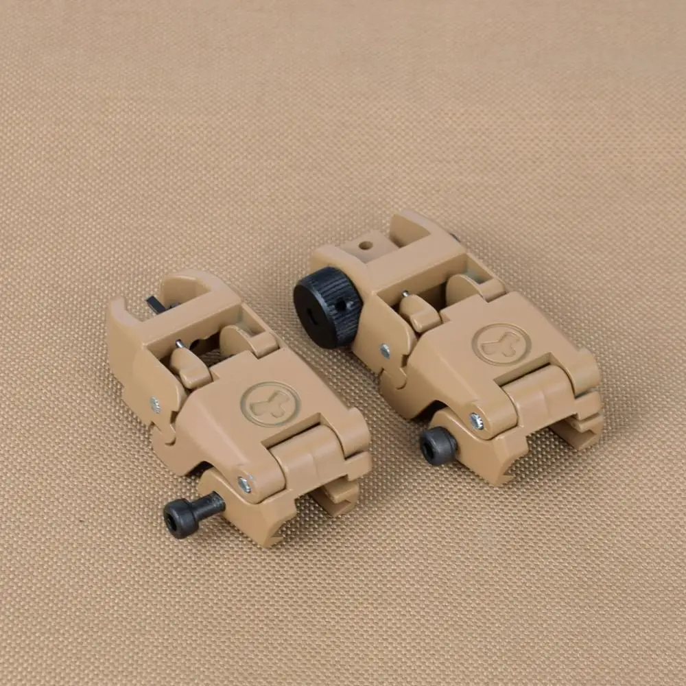 Тактический металлический быстро прижимной складной передний и задний прицел