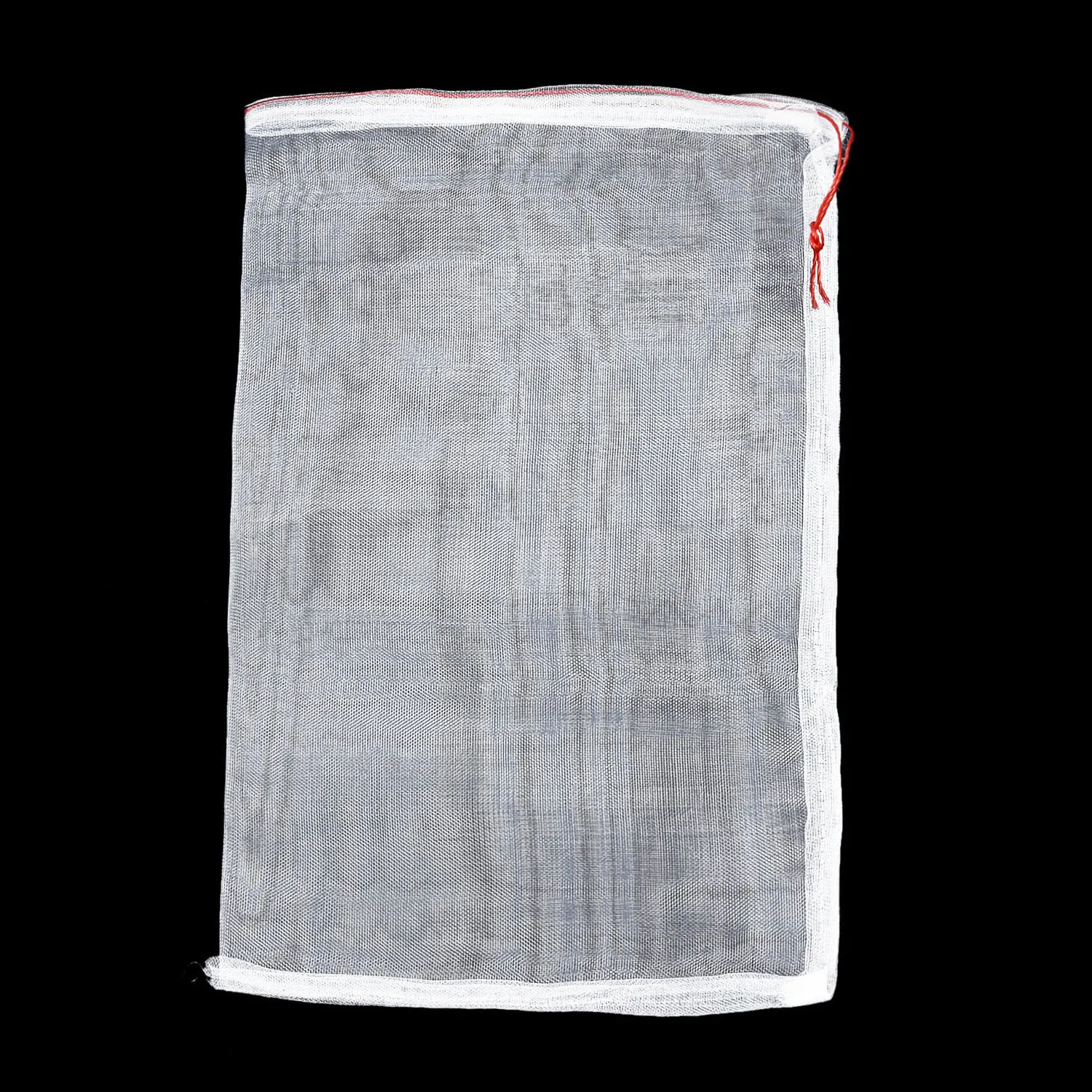 

Reusable Mesh Fruit Bag Drawstring Grocery Fruit Storage Shopping Bags White
